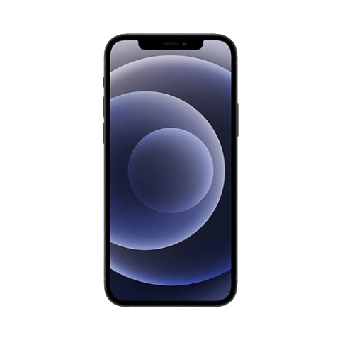 iPhone 12 64GB Black front OLED display Face ID – Tunisia