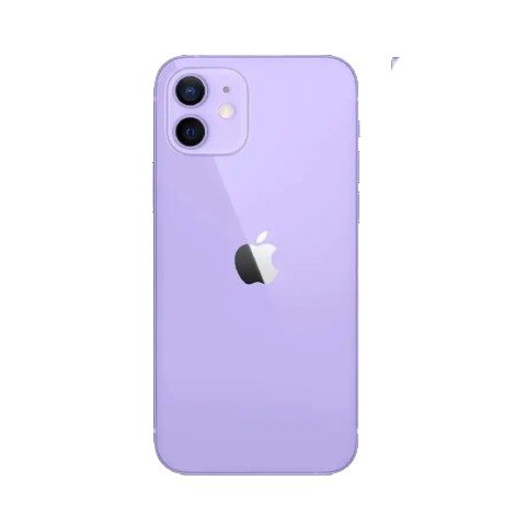 iPhone 12 64GB Purple back view with dual camera system – Tunisia