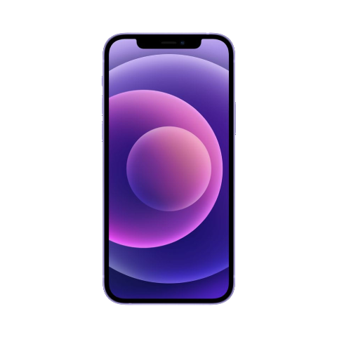 iPhone 12 64GB Purple front OLED display True Tone – Tunisia