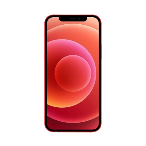 iPhone 12 64GB Red front OLED display Face ID – pre-owned Tunisia