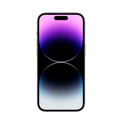 iPhone 14 Pro Max Purple front Super Retina XDR ProMotion display Dynamic Island – Tunisia