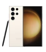 Samsung Galaxy S23 Ultra 256GB Cream back and front S Pen display – new Tunisia